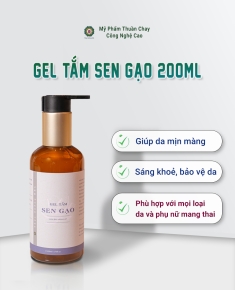 Gel Tắm Sen Gạo - Thực Dưỡng HKL 200ml