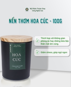 Nến Thơm Hoa Cúc - Thực Dưỡng HKL 100g