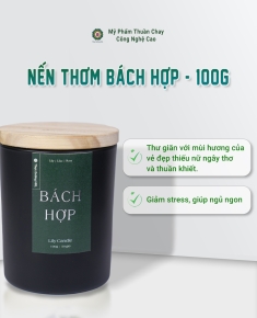 Nến Thơm Bách Hợp - Thực Dưỡng HKL 100g