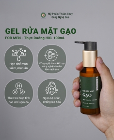 Gel rửa mặt Gạo For Men - Thực Dưỡng HKL 100ml