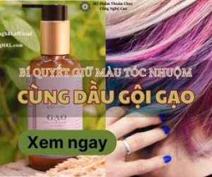Bí quyết giữ màu tóc nhuộm cùng Dầu gội Gạo