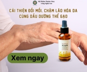 Cải thiện đồi mồi, chậm lão hóa da cùng Dầu dưỡng thể Gạo