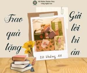 TRAO QUÀ TẶNG - GỬI LỜI TRI ÂN 20.11