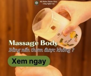 Massage Body bằng nến thơm được không?