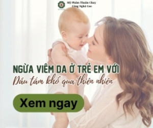 Ngừa viêm da ở trẻ em với dầu tắm khổ qua thiên nhiên