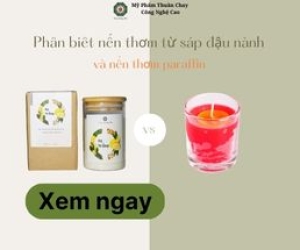 Phân biệt nến thơm từ sáp đậu nành và nến thơm paraffin