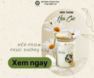 Nến thơm hoa cúc - Thực Dưỡng HKL
