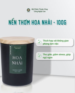 Nến Thơm Hoa Nhài - Thực Dưỡng HKL 100g