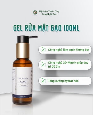 Gel Rửa Mặt Gạo - Thực Dưỡng HKL 100ml