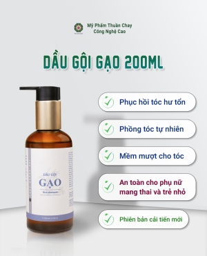 Dầu Gội Gạo - Thực Dưỡng HKL 200ml