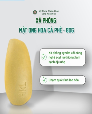 Xà Phòng Mật Ong Hoa Cà Phê - Thực Dưỡng HKL 80g