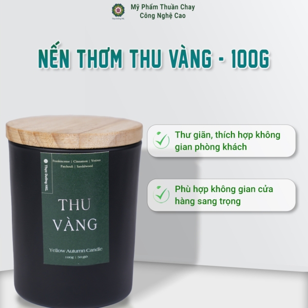 Nến Thơm Thu Vàng - Thực Dưỡng HKL 100g