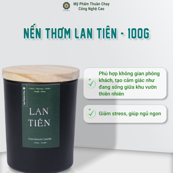 Nến Thơm Lan Tiên - Thực Dưỡng HKL 100g