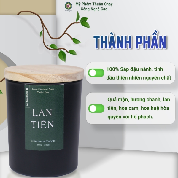 Nến Thơm Lan Tiên - Thực Dưỡng HKL 100g