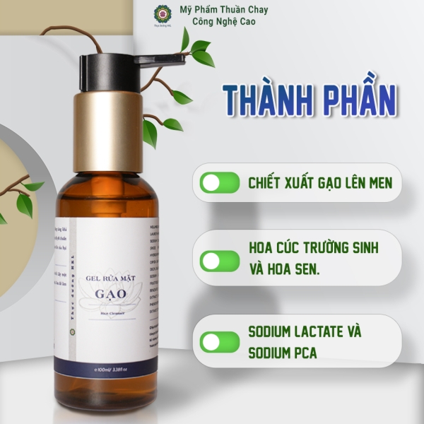 Gel Rửa Mặt Gạo - Thực Dưỡng HKL 100ml