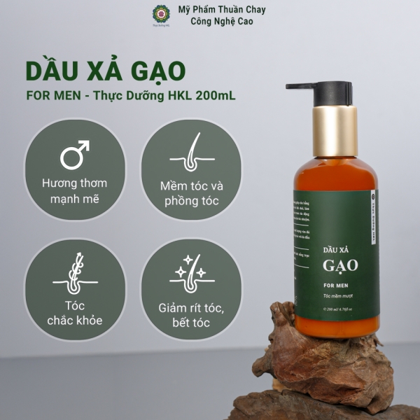 Dầu xả Gạo For Men - Thực Dưỡng HKL 200ml