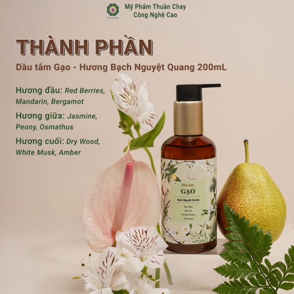 Dầu tắm Gạo - Bạch Nguyệt Quang Thực Dưỡng HKL