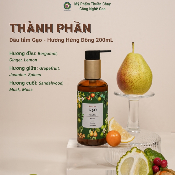 Dầu tắm Gạo - Hừng Đông Thực Dưỡng HKL