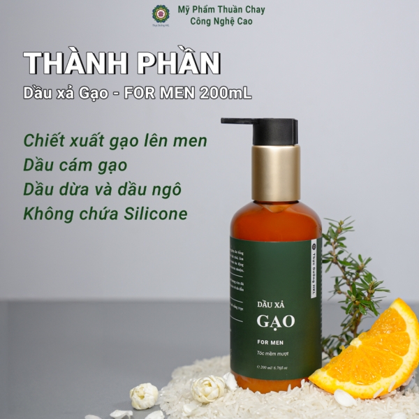 Dầu xả Gạo For Men - Thực Dưỡng HKL 200ml