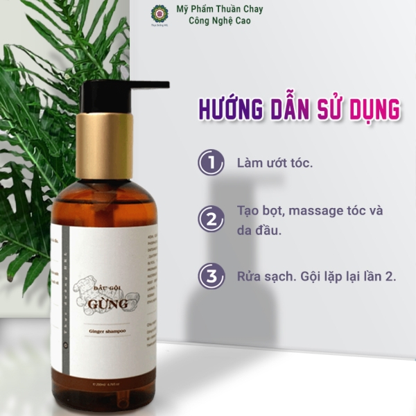 Dầu Gội Gừng - Thực Dưỡng HKL 200ml