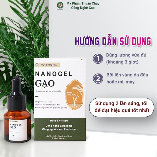 Nanogel Gạo Thực Dưỡng HKL 15ml