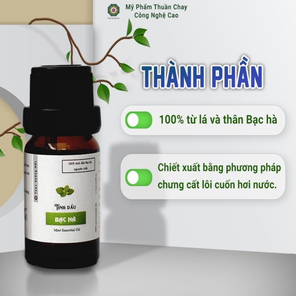 Tinh Dầu Bạc Hà - Thực Dưỡng HKL 10ml