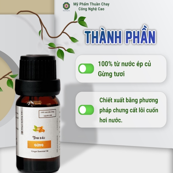 Tinh Dầu Gừng - Thực Dưỡng HKL 10ml
