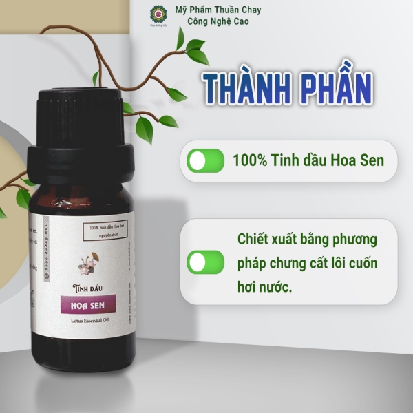Tinh Dầu Hoa Sen - Thực Dưỡng HKL 10mL